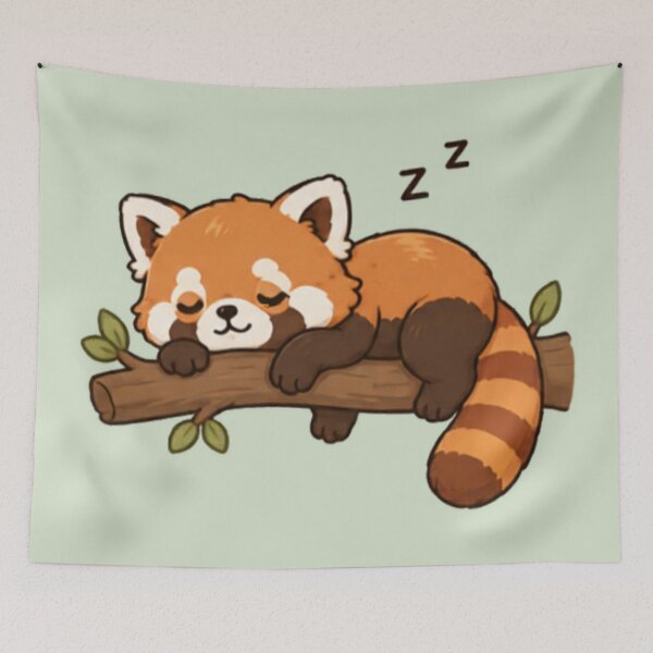 Item preview, Nap Mode Red Panda designed and sold by MellowMunchkins.
