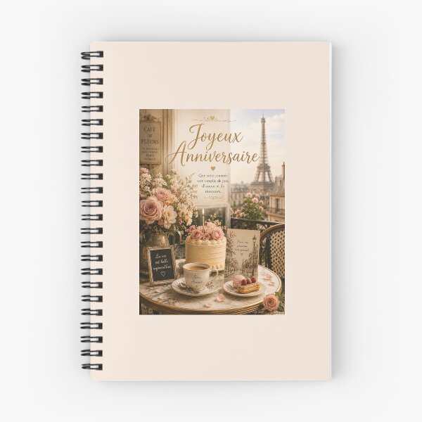 Item preview, Joyeux Anniversaire – Paris Birthday Card | French Birthday Wishes with Eiffel Tower designed and sold by Novel Works Studio.