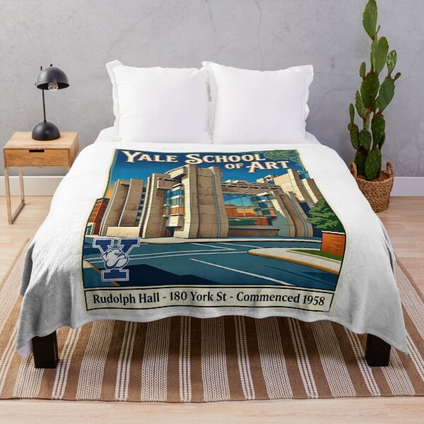 Item preview, Yale School of Art Rudolph Hall Retro Travel Poster designed and sold by EvergreenPark - Tee Studio.