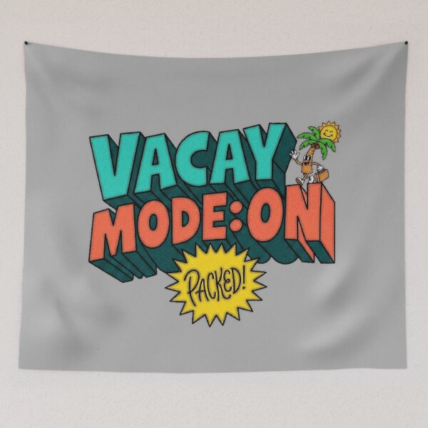 Item preview, Vacay Mode On Packed Retro Summer Graphic  — Funny Vacation Attitude Summer designed and sold by SkTee2k.