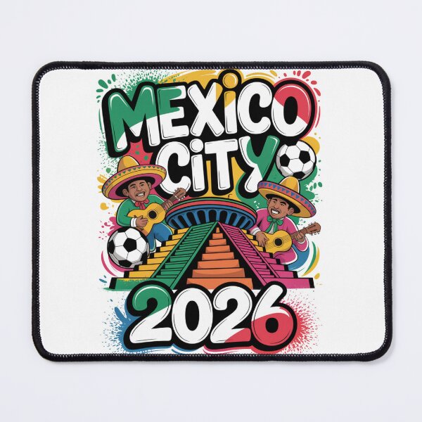 Item preview, Mexico City 2026 Azteca Stadium Pyramid Mariachi T-Shirt V6 designed and sold by DarylWelsh2024.