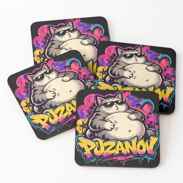 Item preview, Puzanov Fat Cat Graffiti Sticker designed and sold by Puzanov.