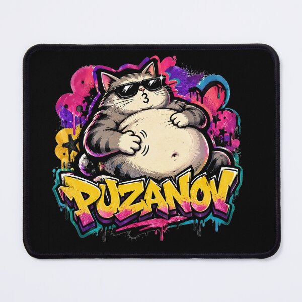 Item preview, Puzanov Fat Cat Graffiti Sticker designed and sold by Puzanov.