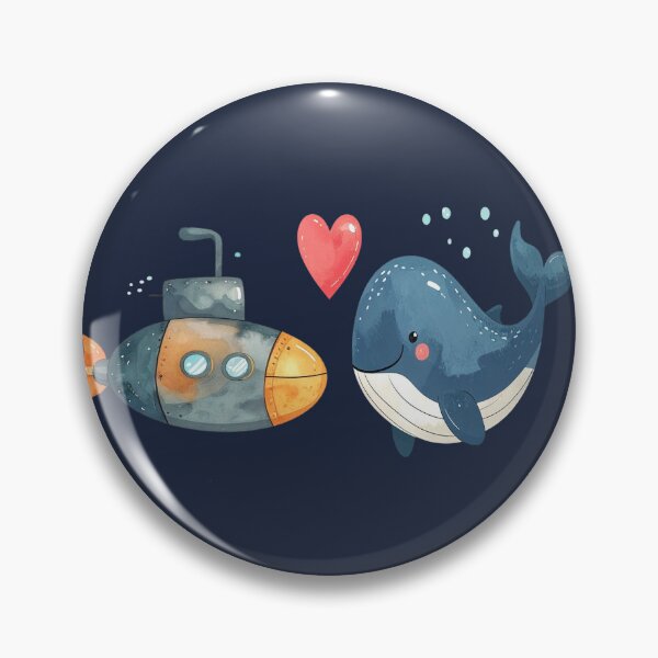Item preview, Love instead of war, submarine and whale designed and sold by LiskoDesign.