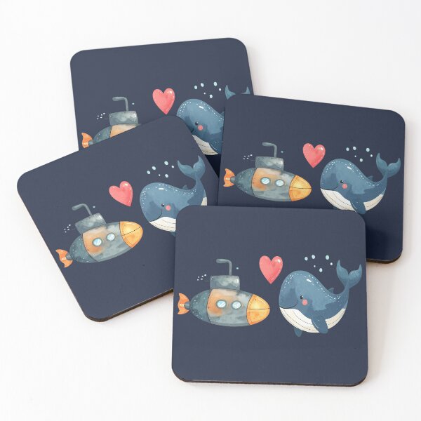 Item preview, Love instead of war, submarine and whale designed and sold by LiskoDesign.