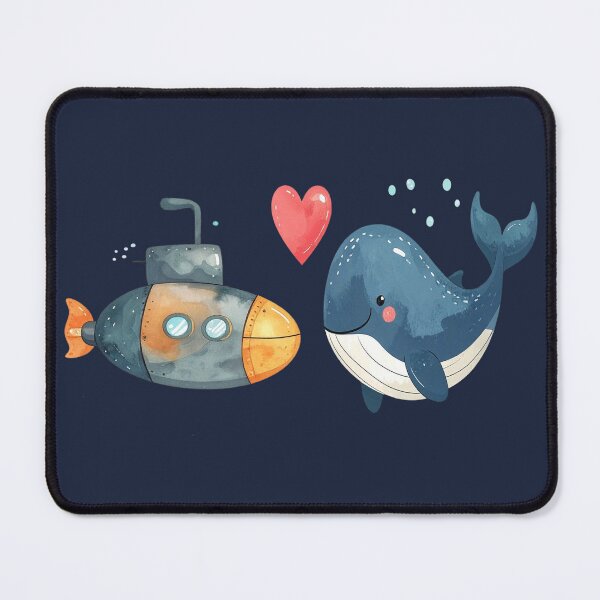 Item preview, Love instead of war, submarine and whale designed and sold by LiskoDesign.