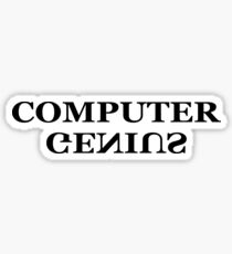Computer genius STICKER Sticker