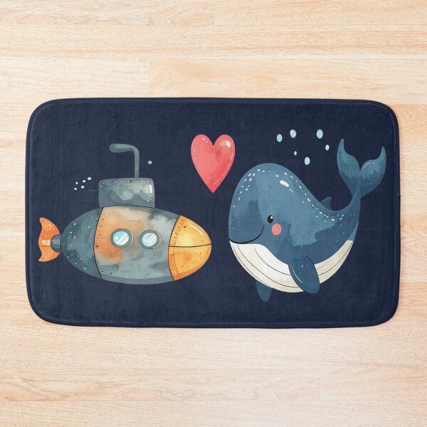 Item preview, Love instead of war, submarine and whale designed and sold by LiskoDesign.