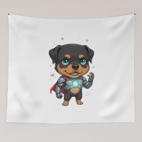 Item preview, Rottweiler Superhero Puppy designed and sold by whinkester.
