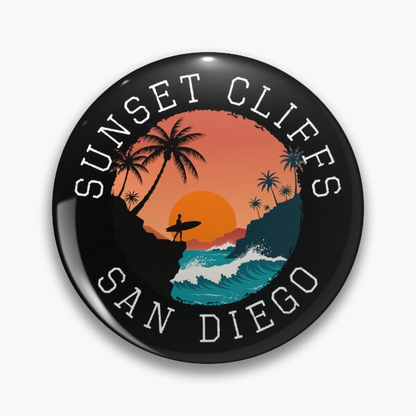 Item preview, Sunset Cliffs – San Diego (with White Lettering) designed and sold by VelvetRoom.
