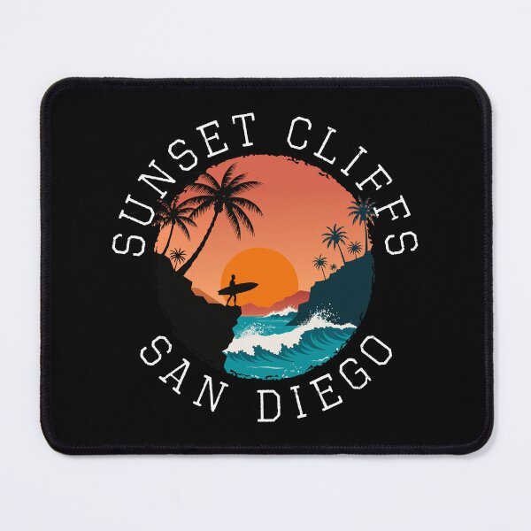 Item preview, Sunset Cliffs – San Diego (with White Lettering) designed and sold by VelvetRoom.