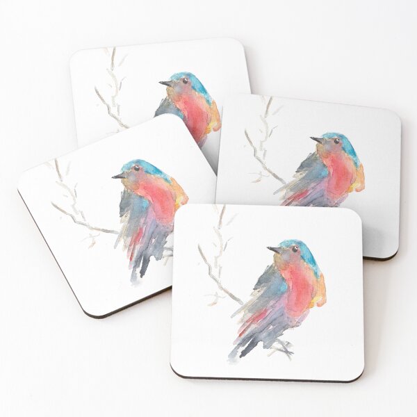 Item preview, Robin in watercolor designed and sold by CalmaWatercolor.