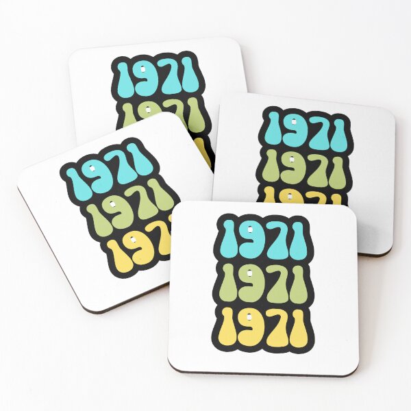 Item preview, 1971 Retro Birthday Typography Design designed and sold by variant designer.