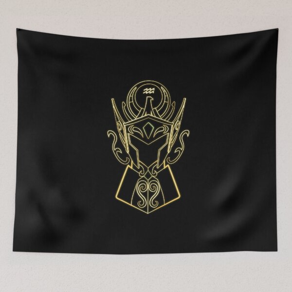 Item preview, Aquarius Armor Linear Gold Saint Anime Poster Illustration designed and sold by rabardock.