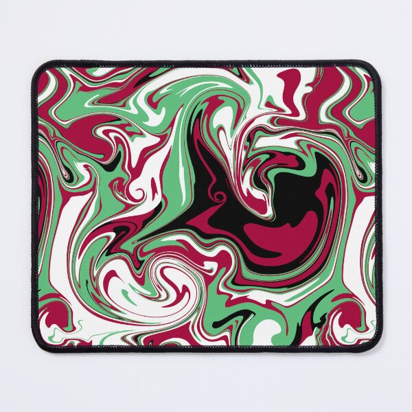 Item preview, Abstract green and pink liquid art, liquid swirl designed and sold by NadiaChevrel.