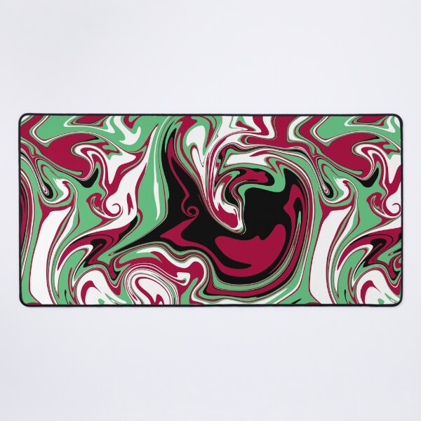Item preview, Abstract green and pink liquid art, liquid swirl designed and sold by NadiaChevrel.