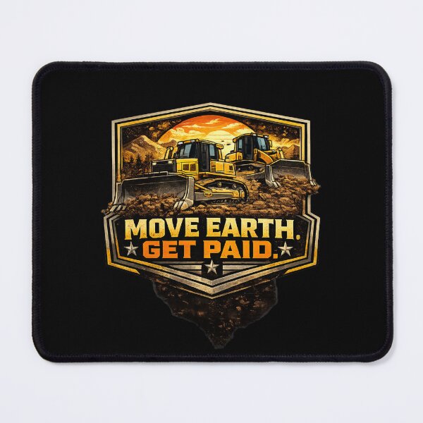 Item preview, Move Earth Get Paid Bulldozer Operator Vintage Construction Design designed and sold by kakmi-art.