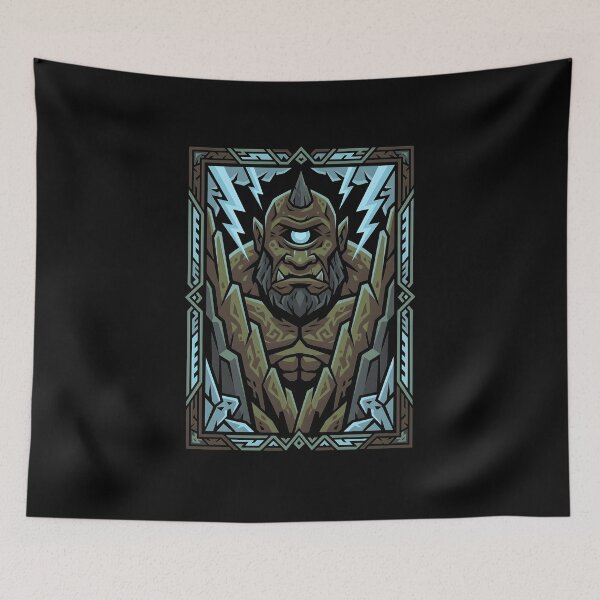 Item preview, Retro Folk Ancient Cyclops Giant Single Eye Myth designed and sold by EKHOAISTORE.