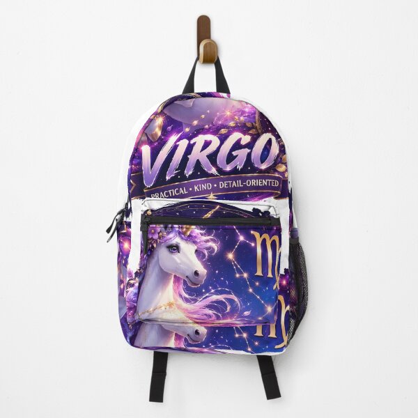 Item preview, Virgo Unicorn Magical Goddess Practical Kind Zodiac Art designed and sold by Zodiac Celestial Art.