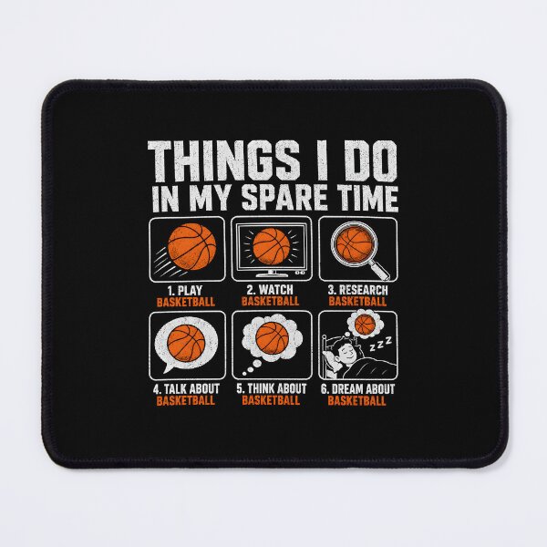 Item preview, Things I do in my spare time basketball designed and sold by zoes-ink.