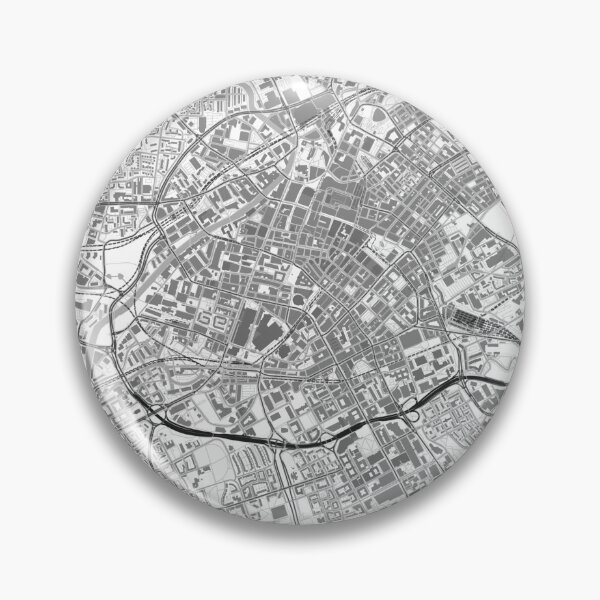 Item preview, Manchester City Map Print Black & White Street designed and sold by WordsSquirrel.