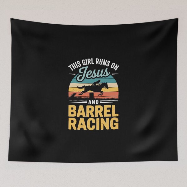 Item preview, This girl runs on Jesus and barrel racing designed and sold by jkrphoto.