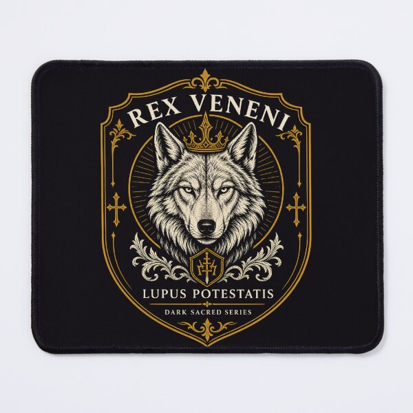 Item preview, Rex Veneni Wolf Heraldic Dark Gothic Metal designed and sold by GeoWhimsy Studio.