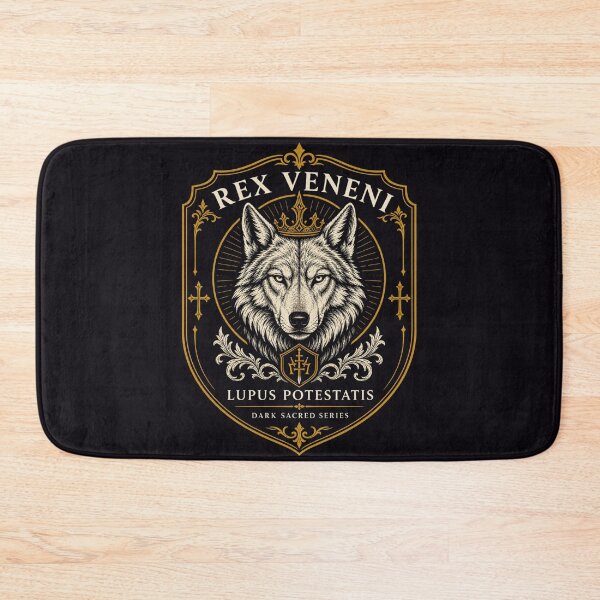 Item preview, Rex Veneni Wolf Heraldic Dark Gothic Metal designed and sold by GeoWhimsy Studio.