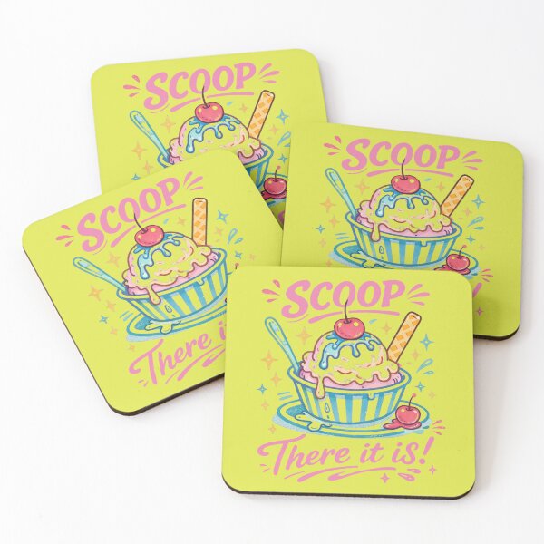 Item preview, Scoop There It Is | Funny Ice Cream Pun Design designed and sold by EVESTUDIOART.