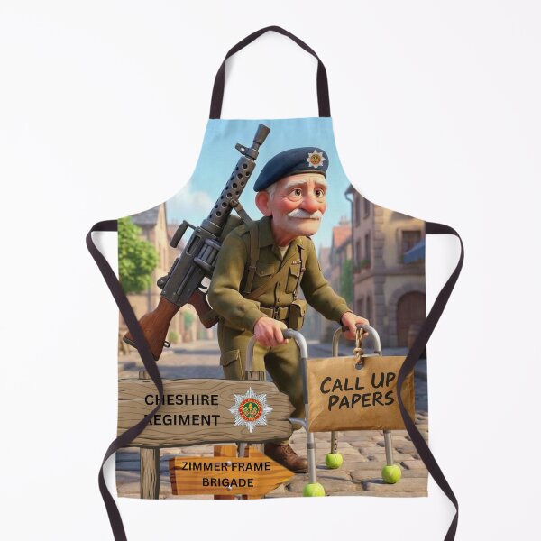 Item preview, Cheshire Regiment call up zimmer frame brigade designed and sold by Bootneckstore.