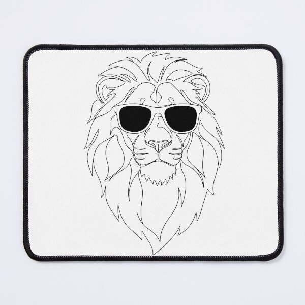 Item preview, Minimalist Continuous Line Art Streetwear Lion Sunglasses designed and sold by DripCultureLab.