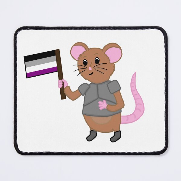 Item preview, Sir Wombleton With Asexual Pride Flag designed and sold by ChloeCosDesigns.