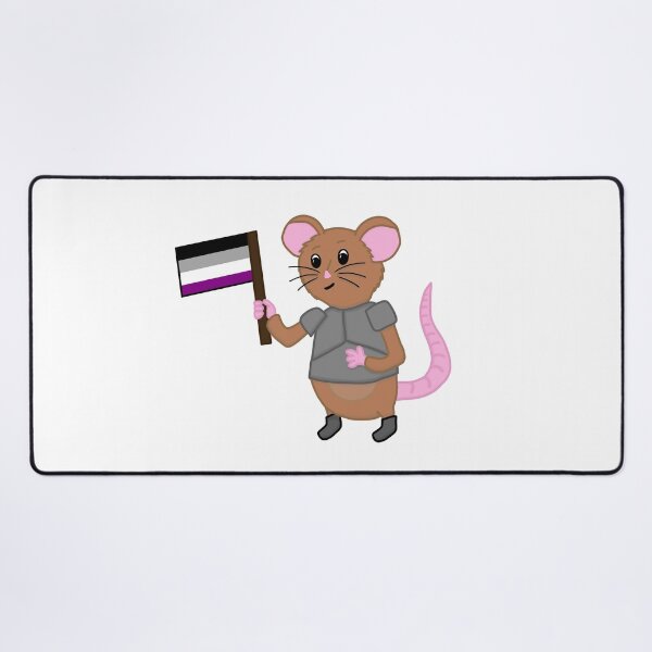 Item preview, Sir Wombleton With Asexual Pride Flag designed and sold by ChloeCosDesigns.
