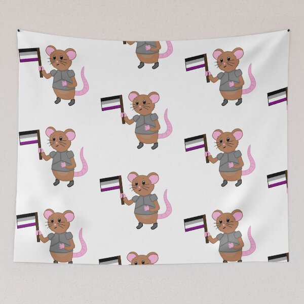 Item preview, Sir Wombleton With Asexual Pride Flag designed and sold by ChloeCosDesigns.