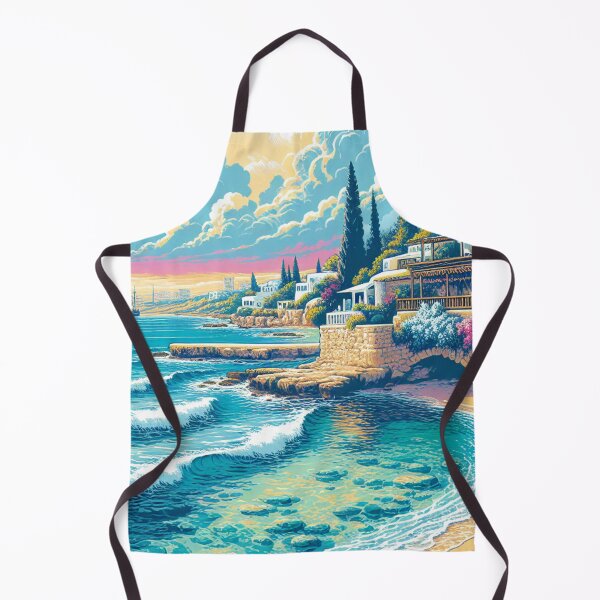 Item preview, Protaras Cyprus Ukiyo-e Art Print | Japanese Coastal Travel Poster | Mediterranean Seascape Wall Art designed and sold by Vandy Fullam.