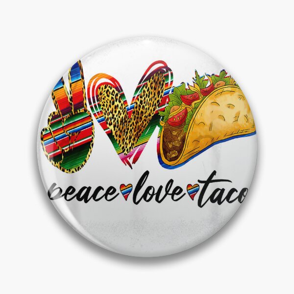 Item preview, Peace Love Tacos Shirt Cute Taco Tuesday Mexican Food Lovers T-Shirt designed and sold by rawr00.
