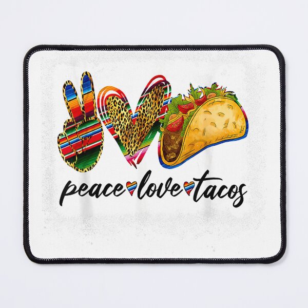Item preview, Peace Love Tacos Shirt Cute Taco Tuesday Mexican Food Lovers T-Shirt designed and sold by rawr00.