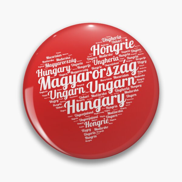 Item preview, Hungary Heart Word Cloud Art designed and sold by Fabrikola.