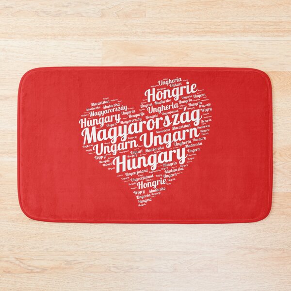 Item preview, Hungary Heart Word Cloud Art designed and sold by Fabrikola.
