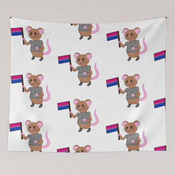 Item preview, Sir Wombletto con la bandera del orgullo bisexual designed and sold by ChloeCosDesigns.