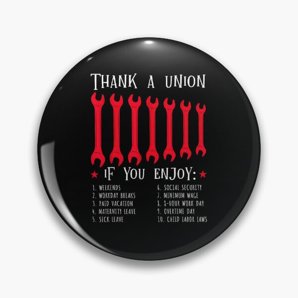 Item preview, Thank A Union Labor Rights Vintage Industrial Design designed and sold by Methahshop.