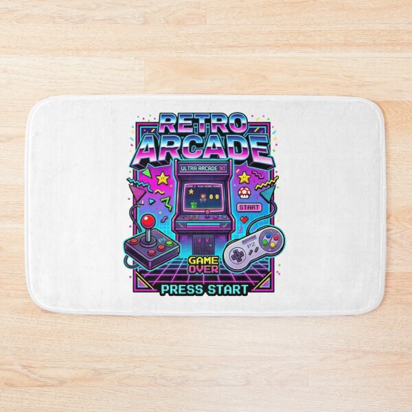 Item preview, Retro Arcade 90s Gaming T‑Shirt – Neon Pixel Art – Vaporwave Nostalgia designed and sold by ShirtsUp-Lane.
