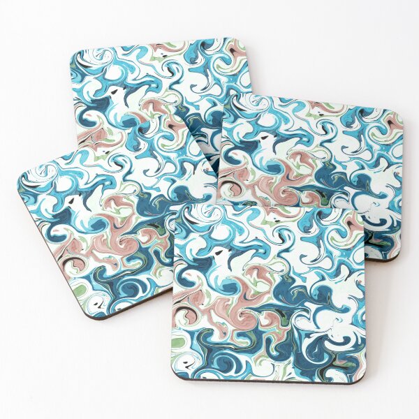 Item preview, Swirl pastel art, liquid swirl boho style designed and sold by NadiaChevrel.