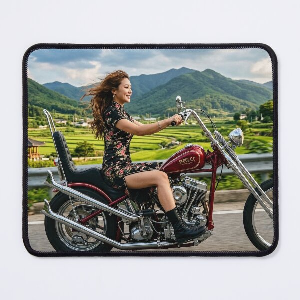 Item preview, Lady In Qipao Riding Chopper Through South Korea designed and sold by Unity+.