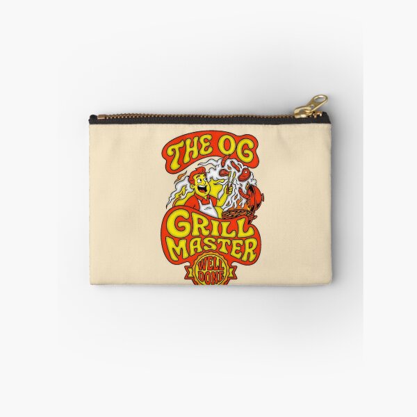 Item preview, The OG Grill Master Well Done Retro Psychedelic BBQ Graphic  — Funny Dad Grill Humor Summer  designed and sold by SkTee2k.