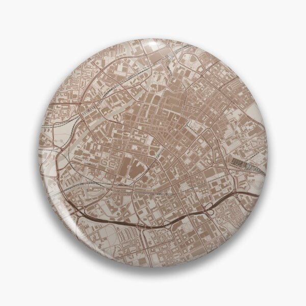Item preview, Manchester City Map Print Beige designed and sold by WordsSquirrel.