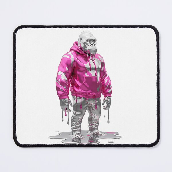 Item preview, Liquid Metallic Chrome Melting Hypebeast Gorilla Hoodie designed and sold by DripCultureLab.