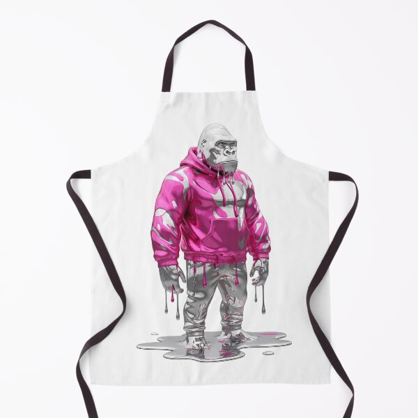 Item preview, Liquid Metallic Chrome Melting Hypebeast Gorilla Hoodie designed and sold by DripCultureLab.