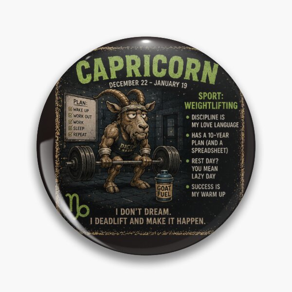 Item preview, Capricorn Gym Tee designed and sold by TheThriftyBrit.