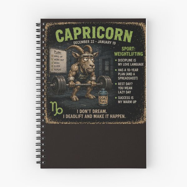 Item preview, Capricorn Gym Tee designed and sold by TheThriftyBrit.